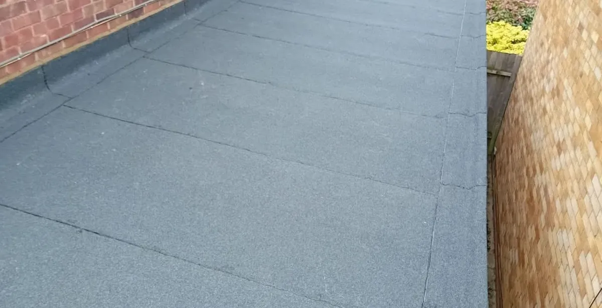 A refurbished flat roof